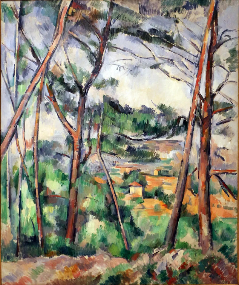 Landskap i närheten av Aix (Arc-slätten) - Paul Cézanne