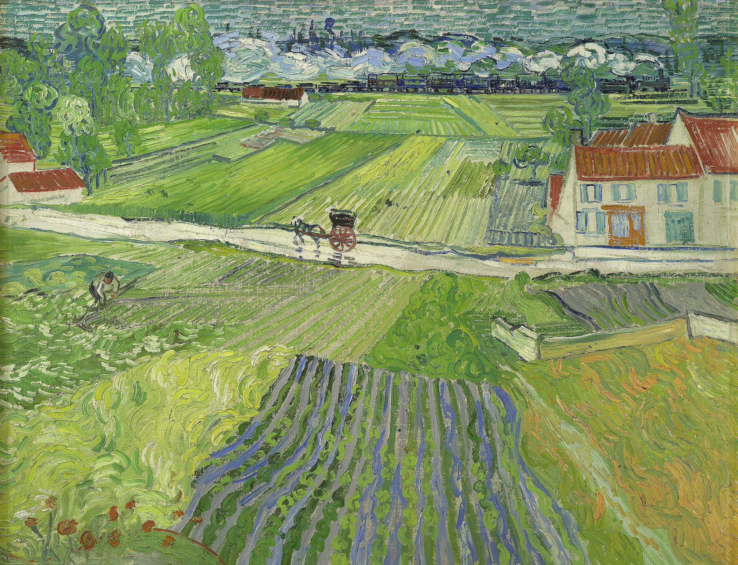 Landskap i Auvers efter regnet - Vincent van Gogh