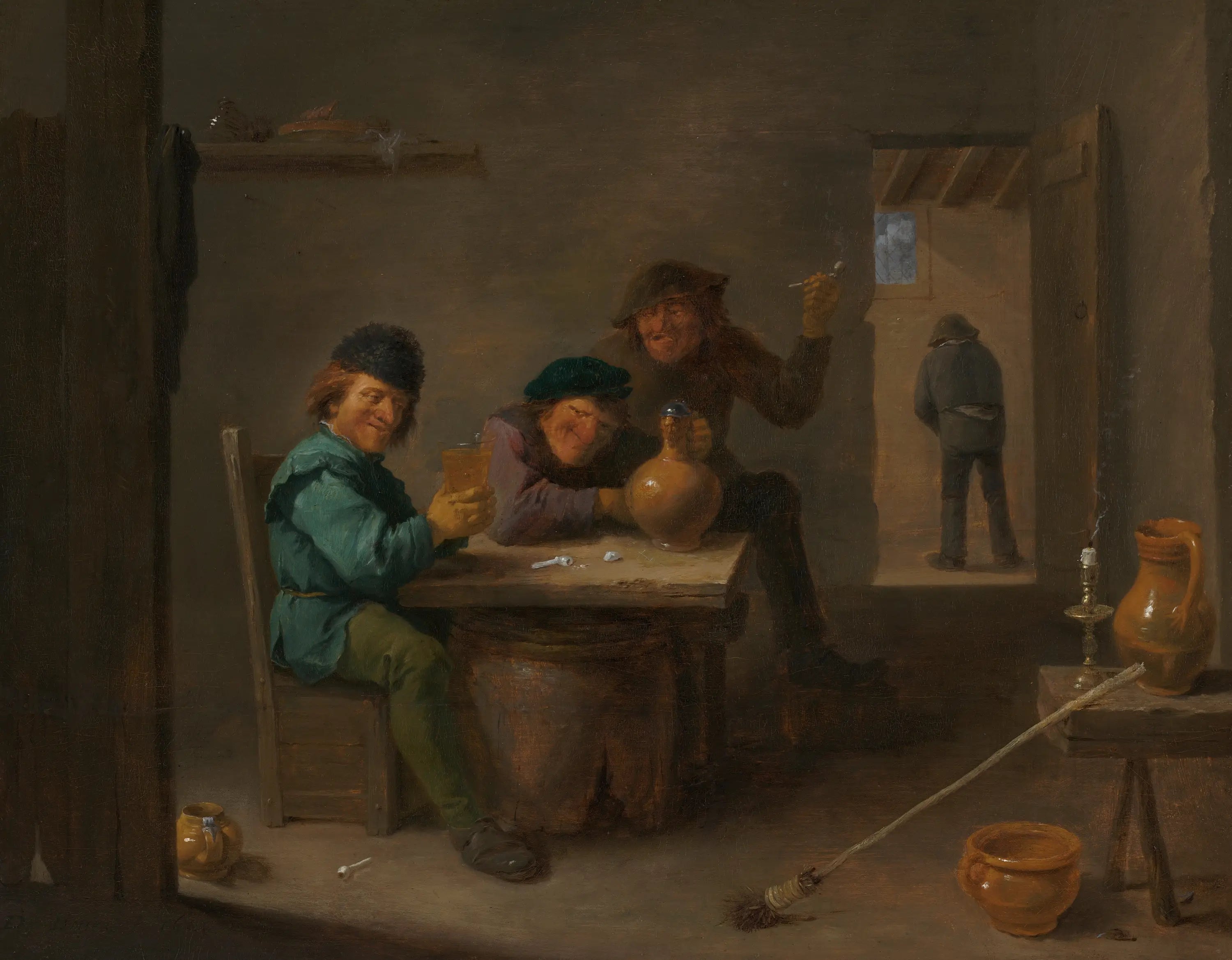 Paysans dans une taverne - David Teniers le Jeune - Alpha Reproduction