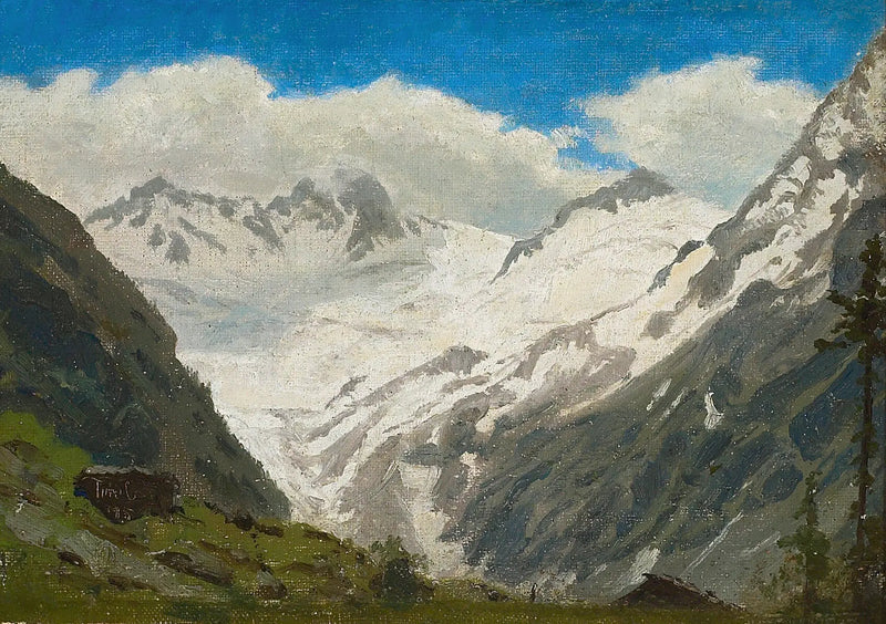 Snötäckta berg. Tyrolen. - Peder Severin Krøyer