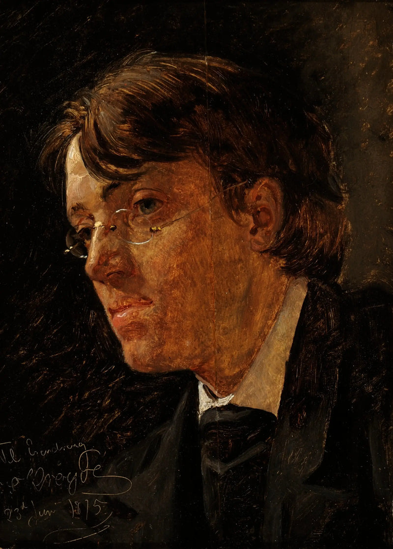 Porträtt av den norska konstnären Eilif Peterssen. - Peder Severin Krøyer