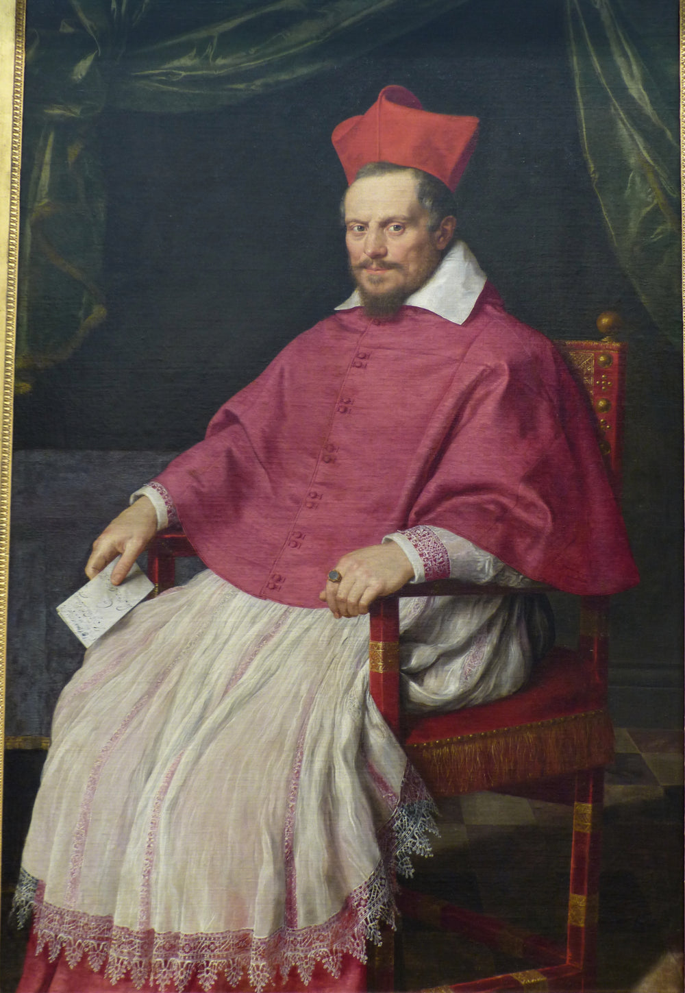 Portrait du cardinal Jean de Bonsy (1554-1621) évêque de Béziers de 1598 à 1611. - Domenichino - Alpha Reproduction