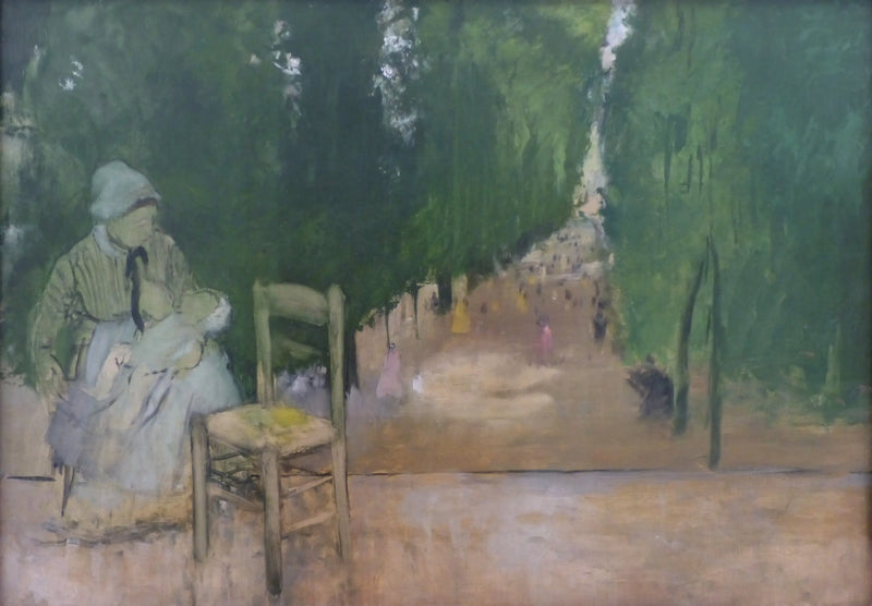 En amma i Luxembourgträdgården - Edgar Degas