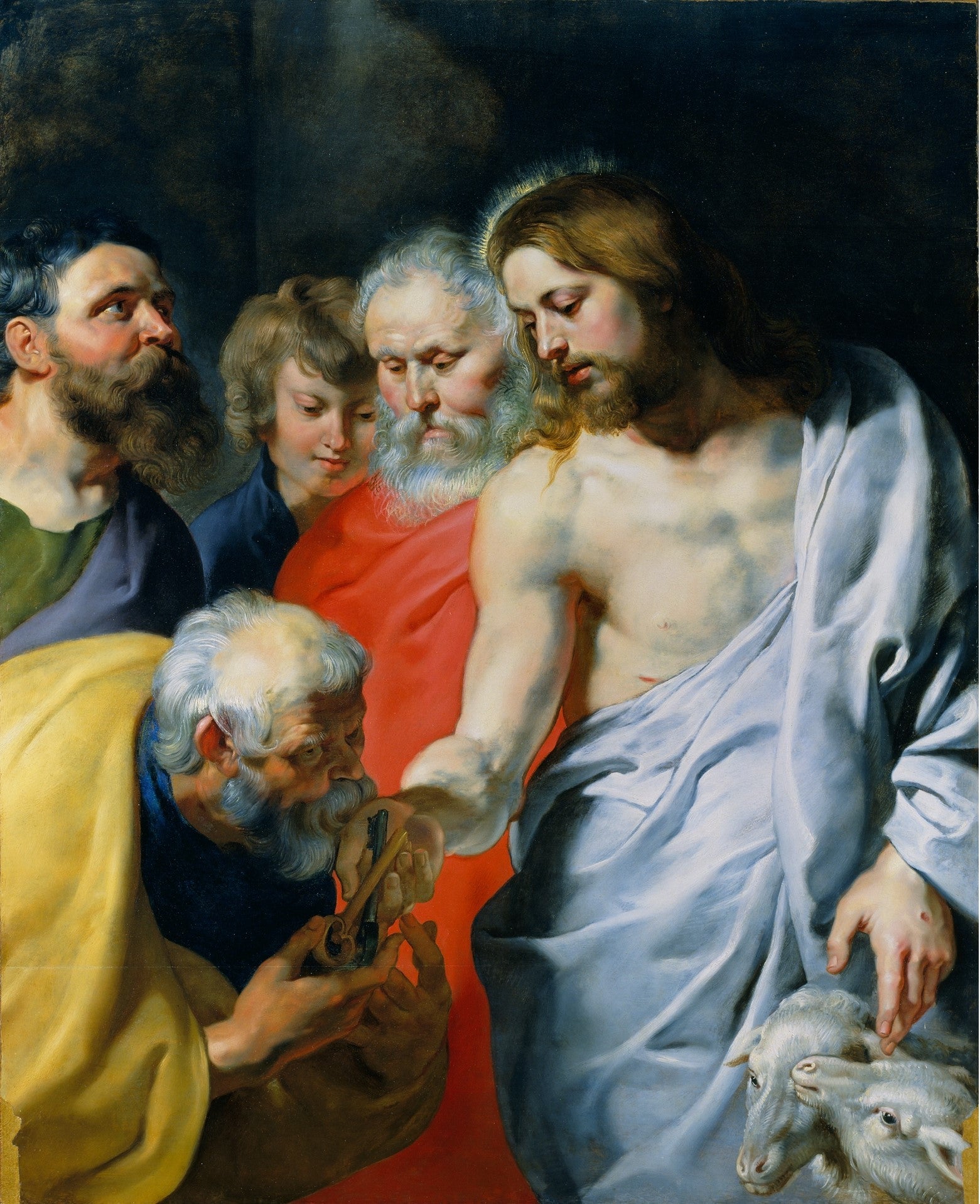 Kristi laddning till Petrus - Peter Paul Rubens