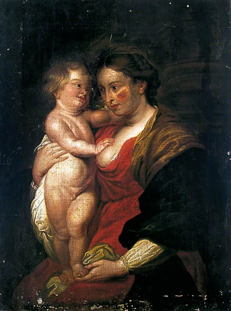 Madonna med barnet - Peter Paul Rubens