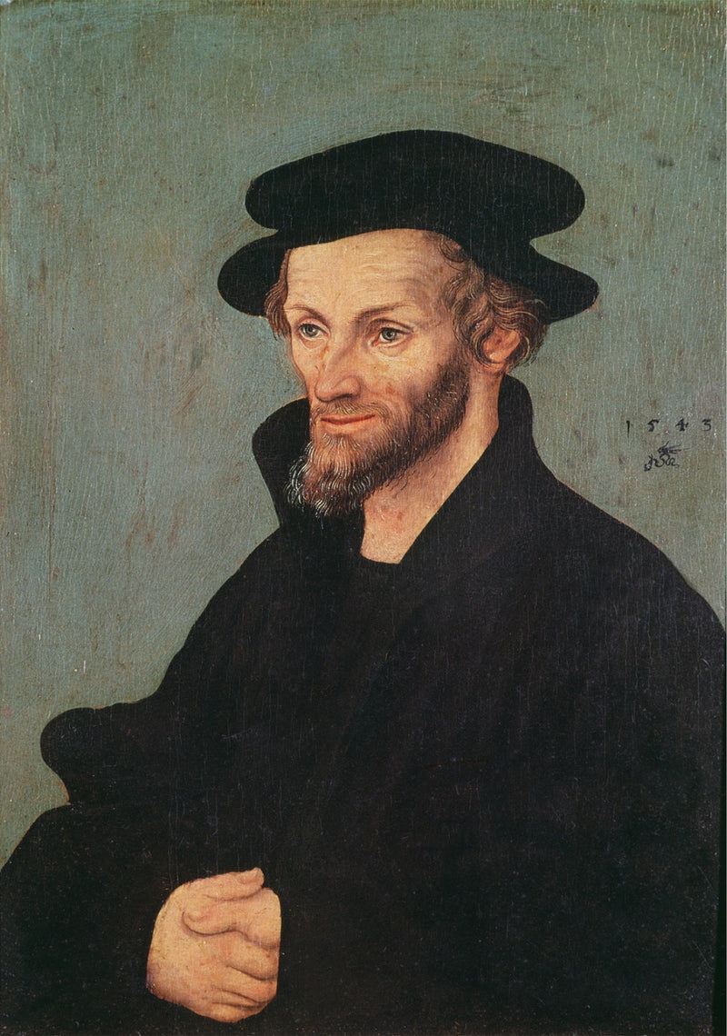 Porträtt av Philipp Melanchton - Lucas Cranach den äldre