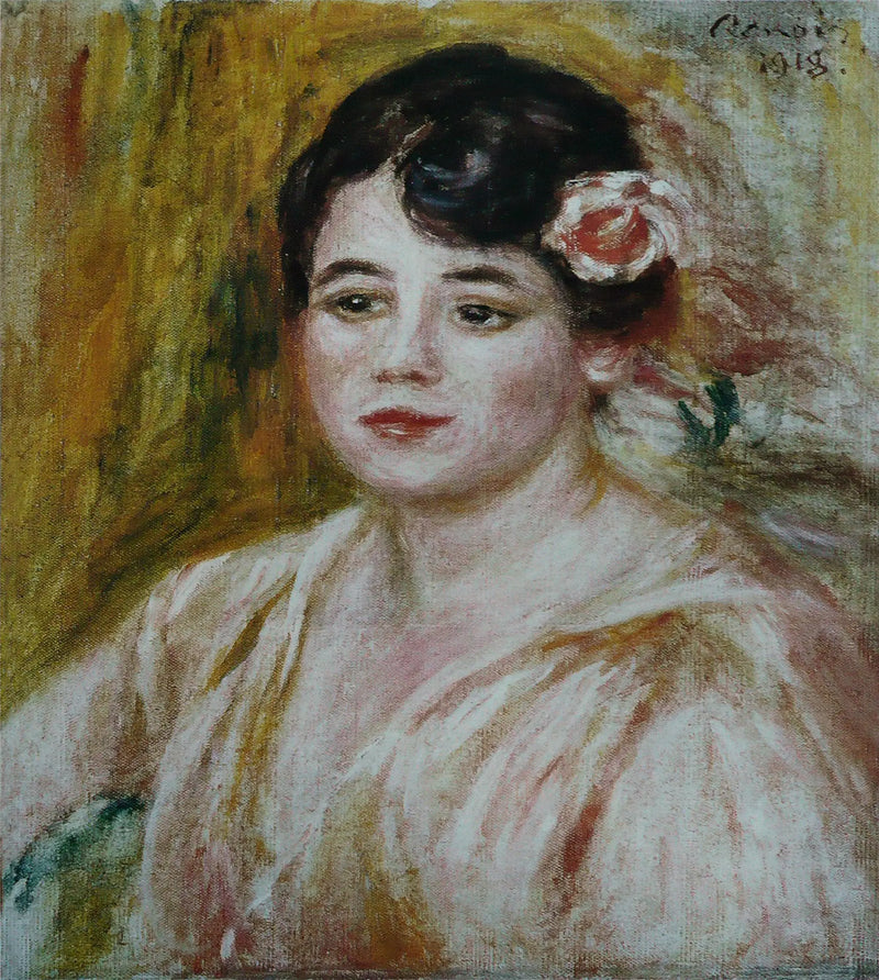 Porträtt av Adèle Besson - Pierre-Auguste Renoir