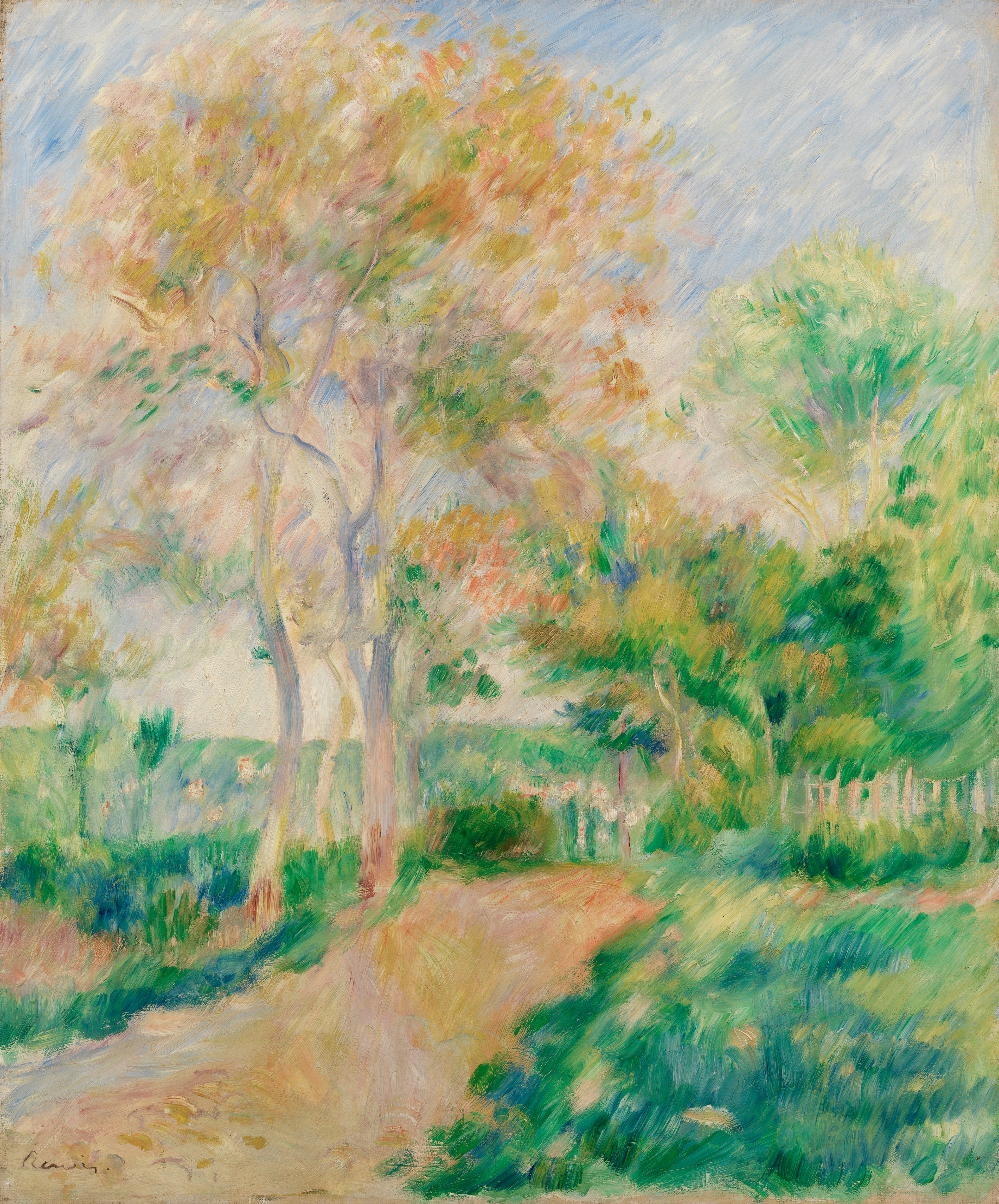 Reproduction du tableau « Paysage d'automne - Pierre-Auguste Renoir » par Alpha Reproduction en peinture à l’huile