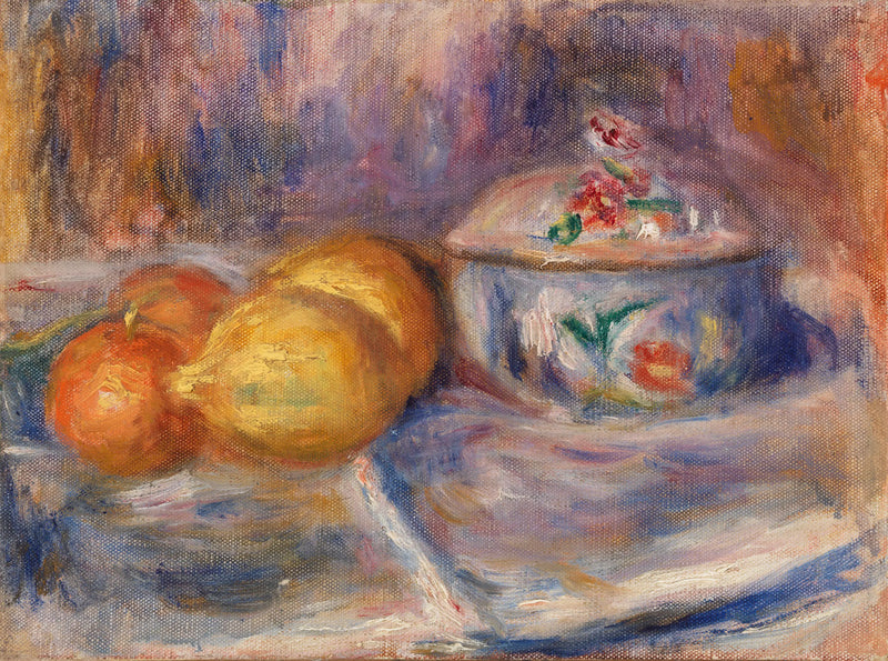 Frukter och Godisskål - Pierre-Auguste Renoir