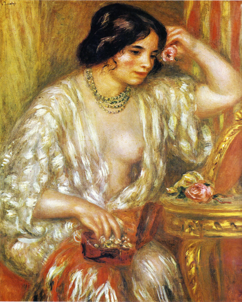 Gabrielle med Smycken - Pierre-Auguste Renoir