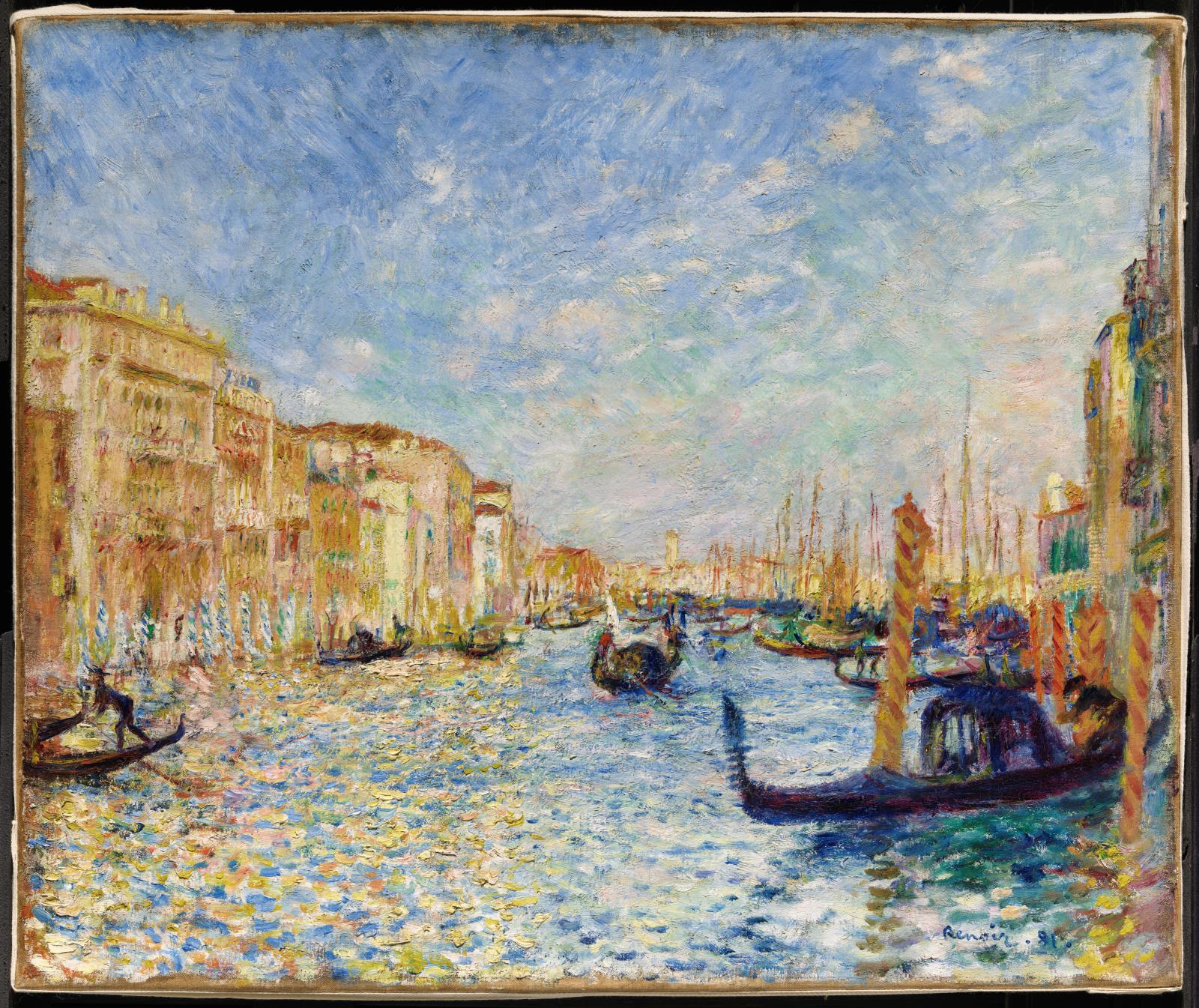 Reproduction du tableau « Grand Canal, Venise - Pierre-Auguste Renoir » par Alpha Reproduction en peinture à l’huile
