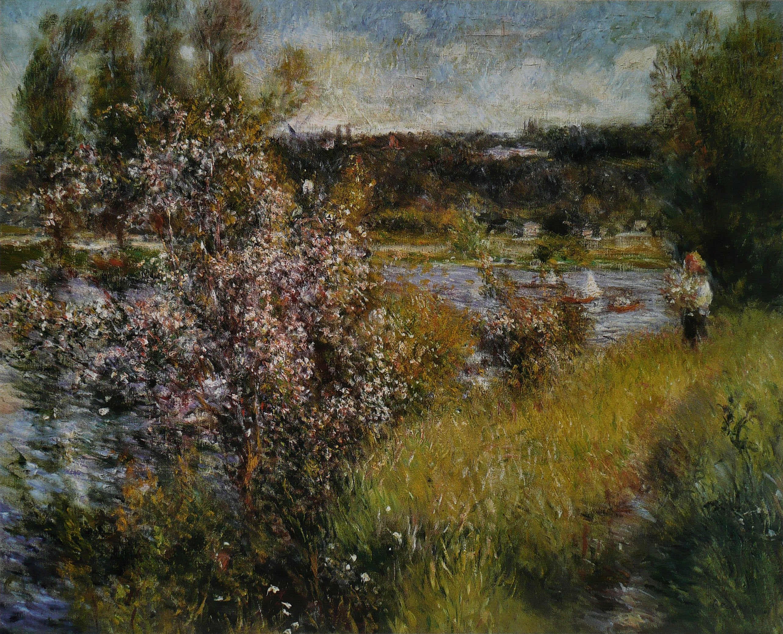 Reproduction du tableau « La Seine à Chatou - Pierre-Auguste Renoir » par Alpha Reproduction en peinture à l’huile