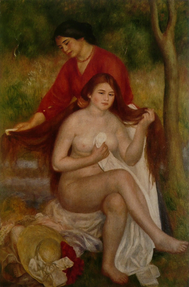 Badande kvinnas toalett - Pierre-Auguste Renoir