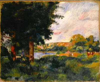 Reproduction du tableau « Paysage de l'Île-de-France - Pierre-Auguste Renoir » par Alpha Reproduction en peinture à l’huile