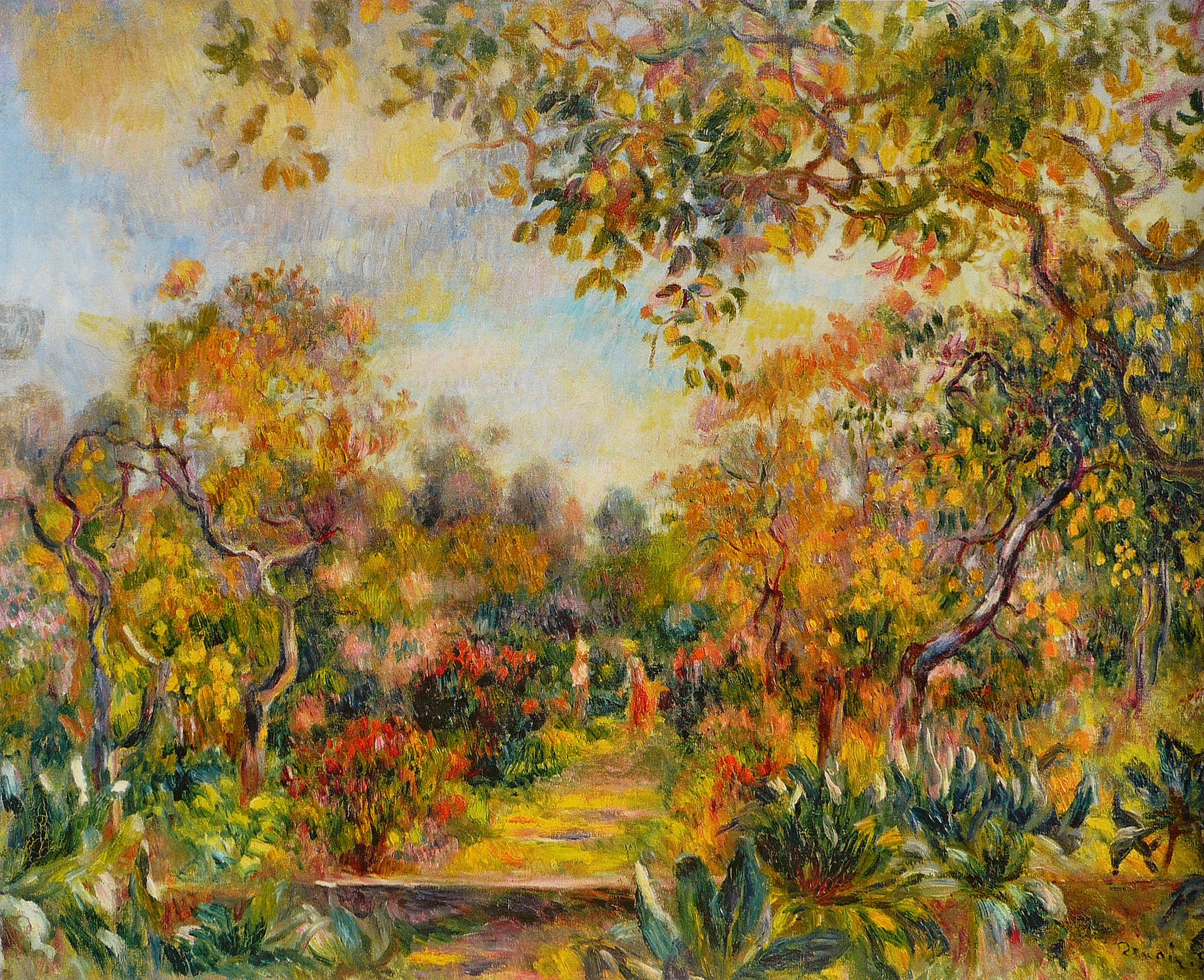 Reproduction du tableau « Paysage à Beaulieu - Pierre-Auguste Renoir » par Alpha Reproduction en peinture à l’huile