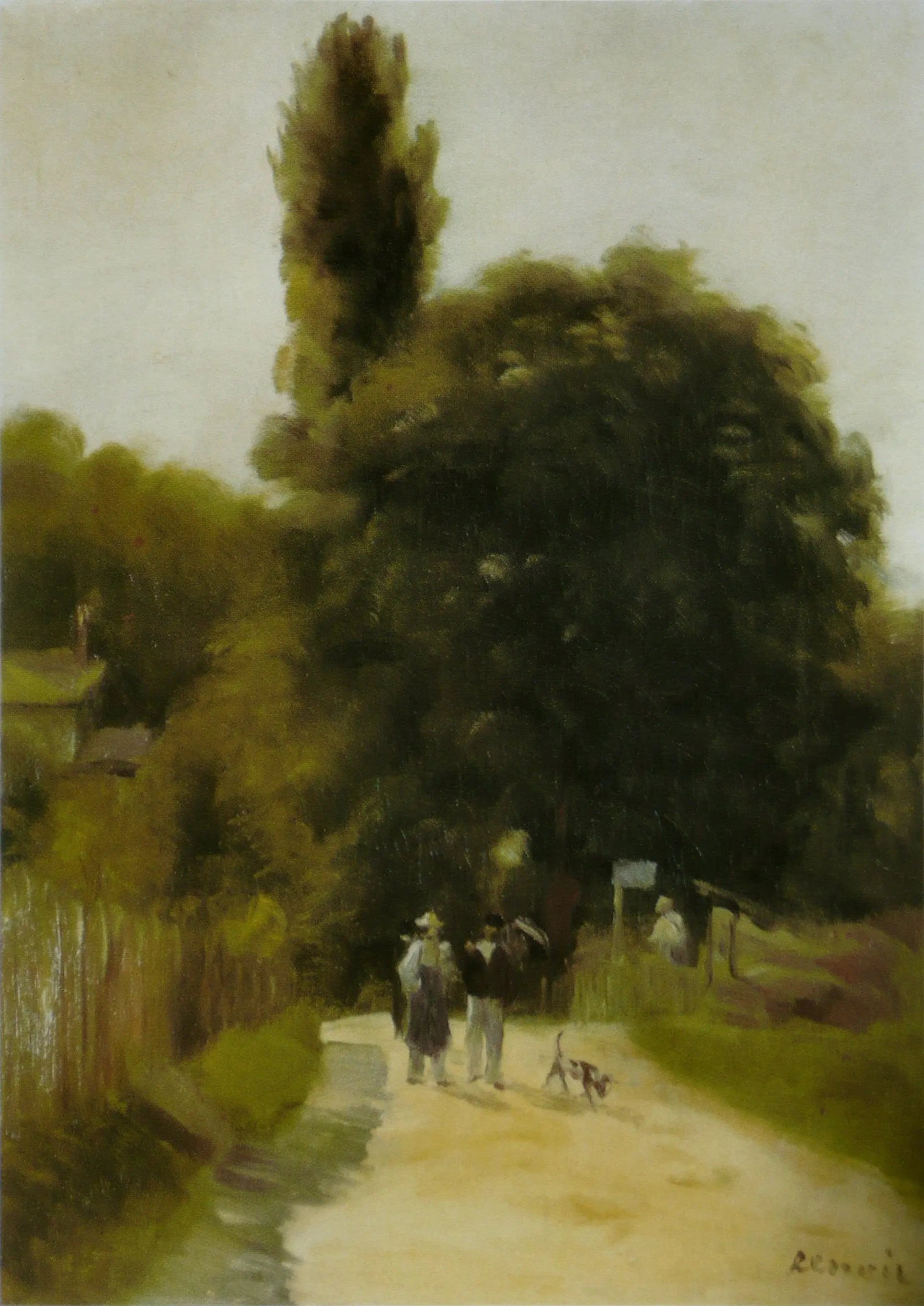 Reproduction du tableau « Paysage avec deux personnages - Pierre-Auguste Renoir » par Alpha Reproduction en peinture à l’huile
