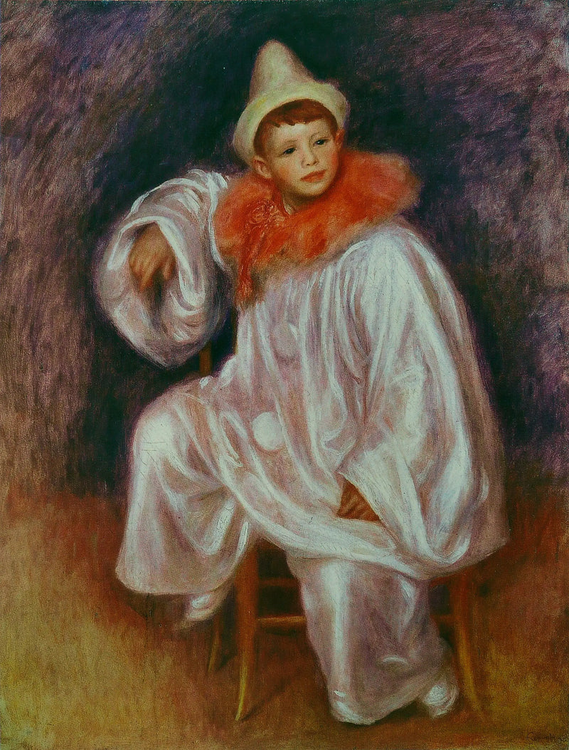 Den Vita Pierrot - Pierre-Auguste Renoir