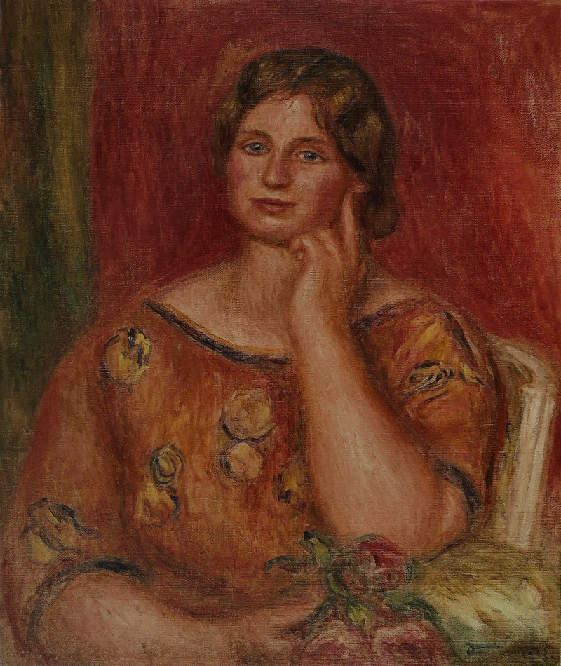 Porträtt av Gertrude Osthaus - Pierre-Auguste Renoir