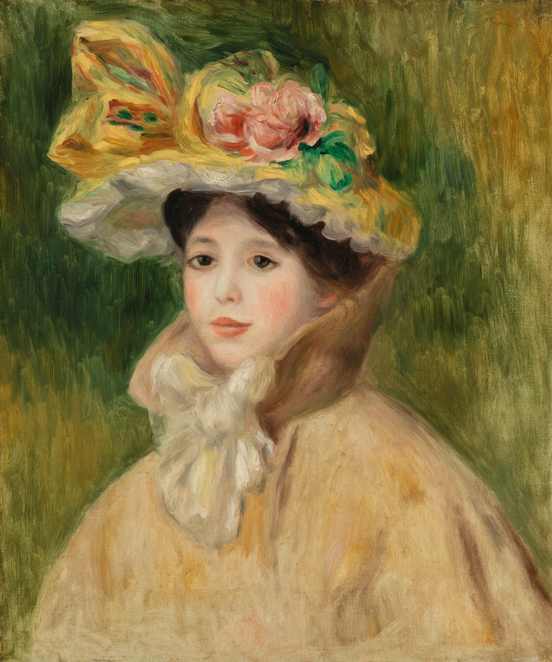 Kvinna med hatt - Pierre-Auguste Renoir