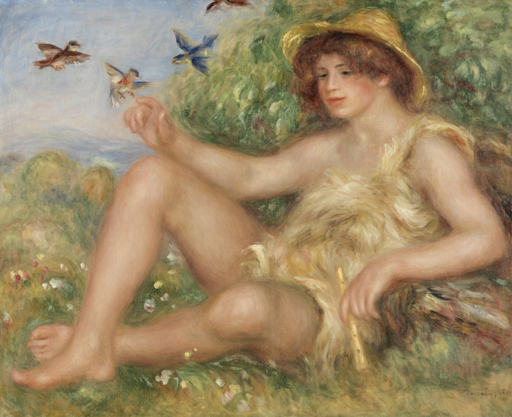 Reproduction du tableau « Jeune berger au repos (Portrait d'Alexander Thurneyssen) - Pierre-Auguste Renoir » par Alpha Reproduction en peinture à l’huile
