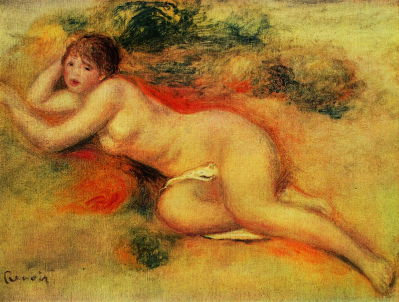 Naken figur av en flicka - Pierre-Auguste Renoir