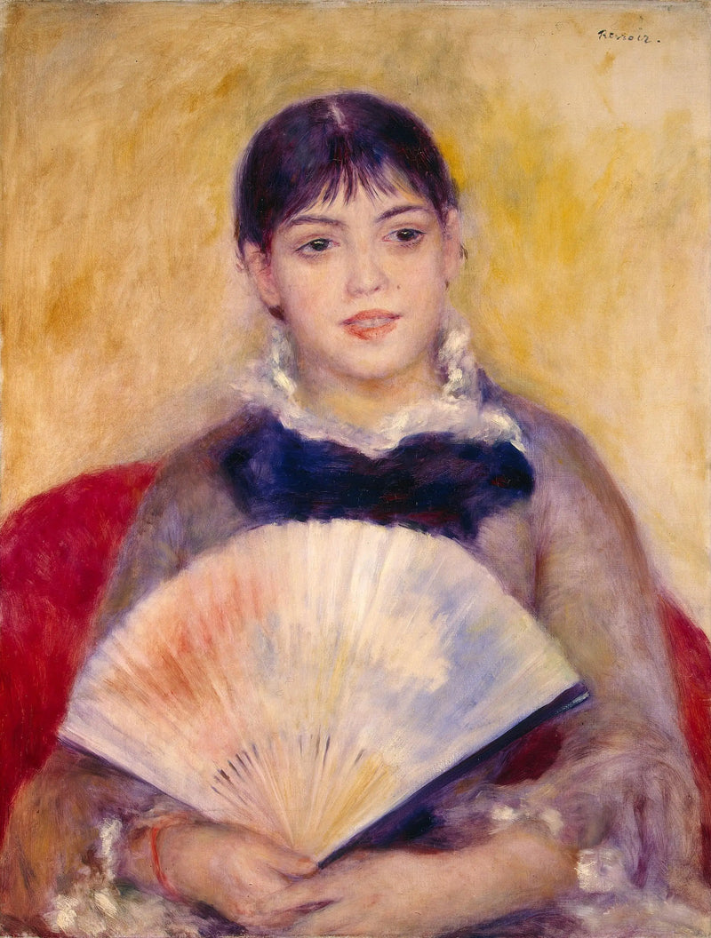 Kvinnan med fläkten - Pierre-Auguste Renoir