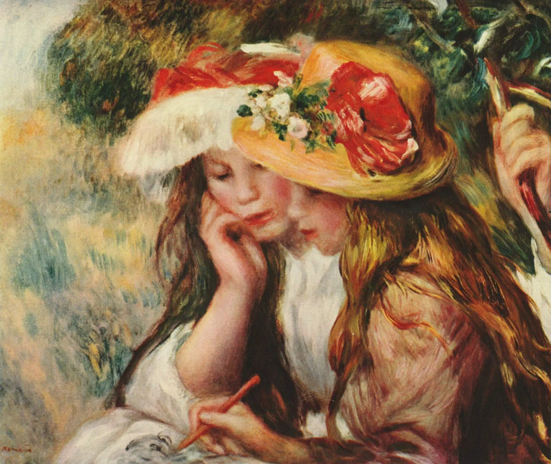 Ungdomar som ritar - Pierre-Auguste Renoir