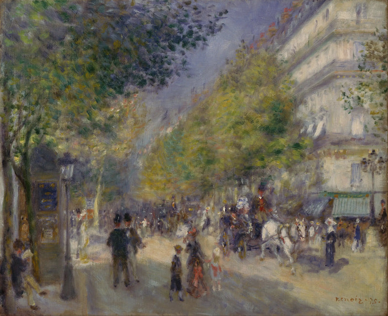 De Stora Boulevards - Pierre-Auguste Renoir