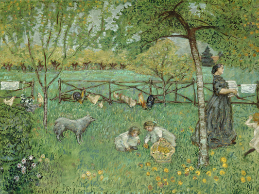 Reproduction du tableau « Le Grand jardin - Pierre Bonnard » par Alpha Reproduction en peinture à l’huile
