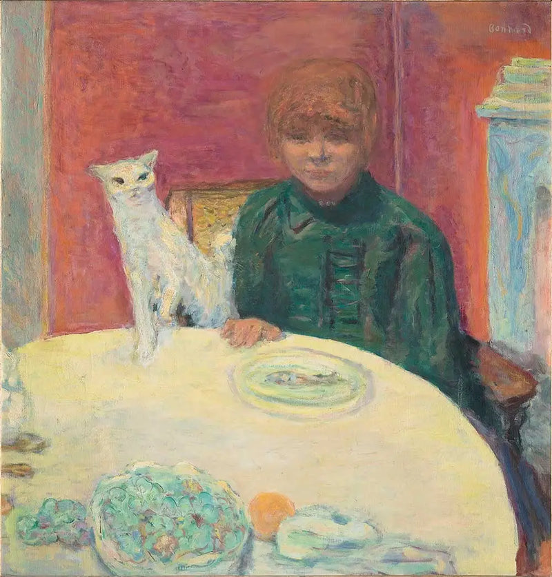 Kvinnan med katten - Pierre Bonnard