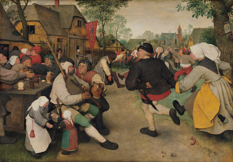 Dansen av bönderna - Pieter Brueghel den äldre