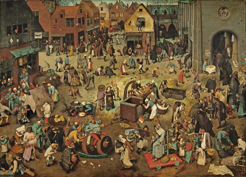 Karnaval- och fastlagskampen - Pieter Brueghel den äldre