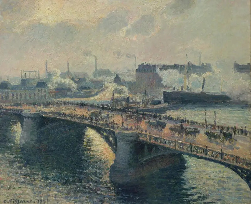 Broen Boïeldieu i Rouen - Camille Pissarro