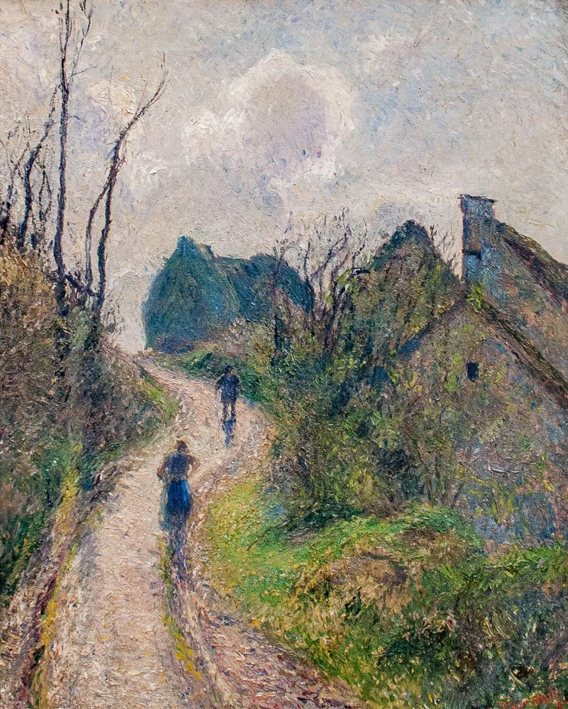 Stig vid Ravinière i Osny - Camille Pissarro