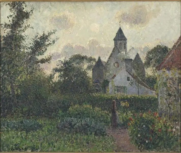 Knocke-kyrkan - Camille Pissarro