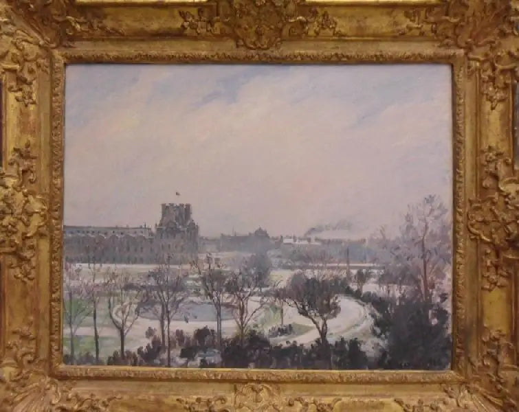 Tuilerieträdgården, snöeffekt - Camille Pissarro