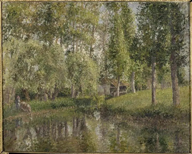 Tvätten i Bazincourt - Camille Pissarro