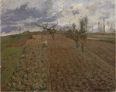 Reproduction du tableau « Terres travaillées près d'Osny - Camille Pissarro » par Alpha Reproduction en peinture à l’huile