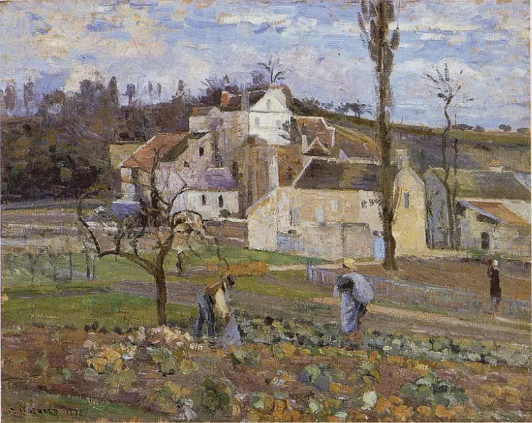 Kålskörden, L'Hermitage, Pontoise - Camille Pissarro