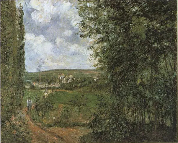Utsikt över Gratte-Coqs-kusten, Pontoise - Camille Pissarro
