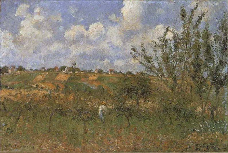 Utsikt från Gratte-Coqs-kusten, Pontoise - Camille Pissarro