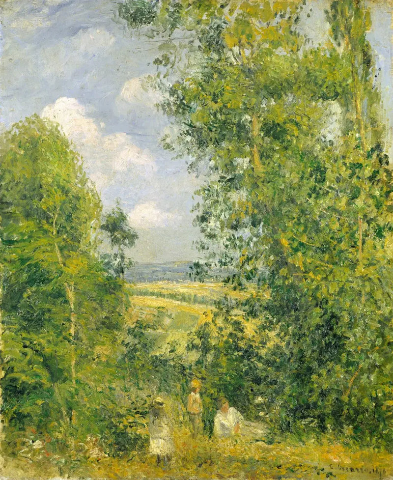 Vila i skogen (Gruouettes-kusten), Pontoise - Camille Pissarro