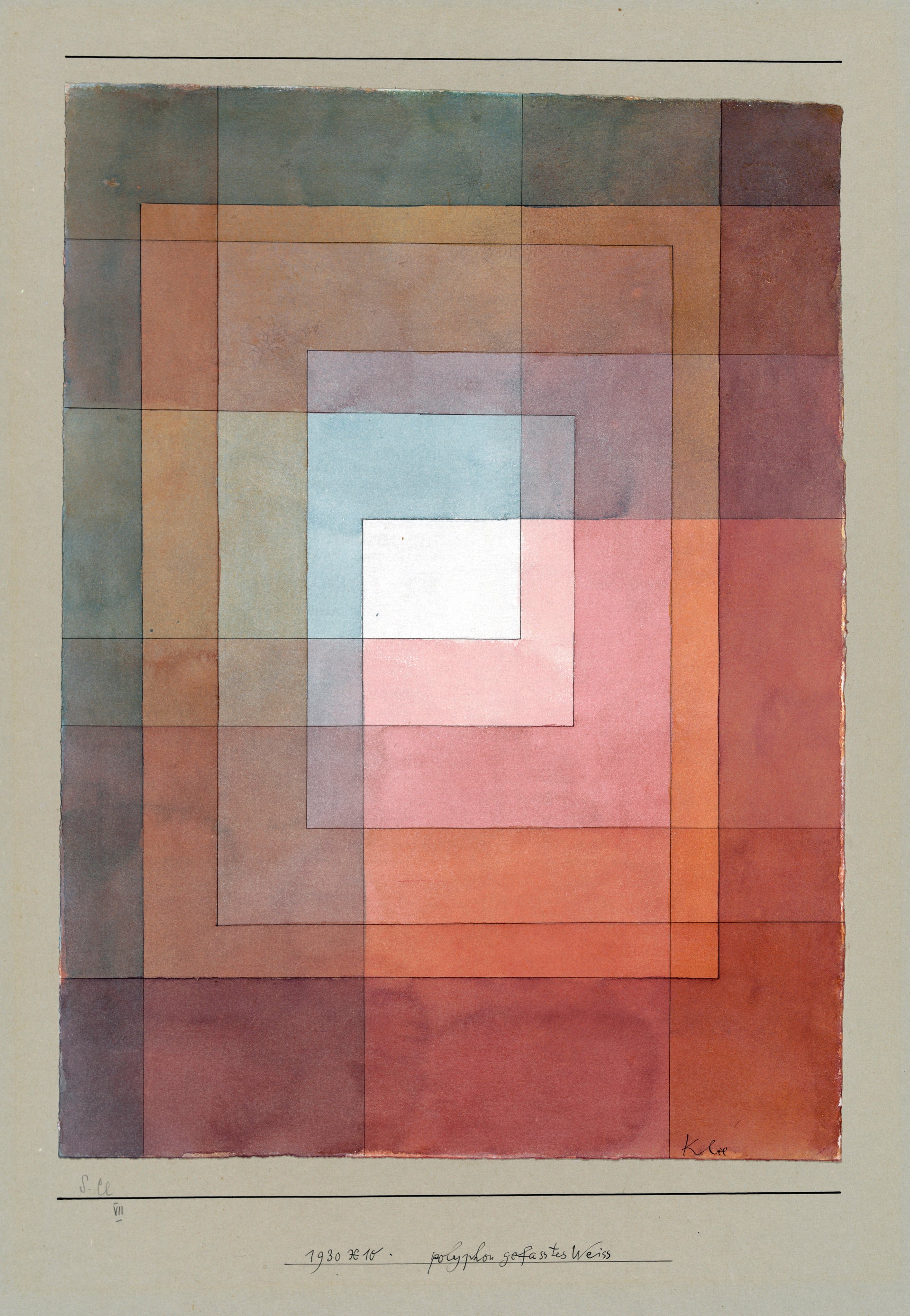Blanc polyphoniquement serti — Paul Klee