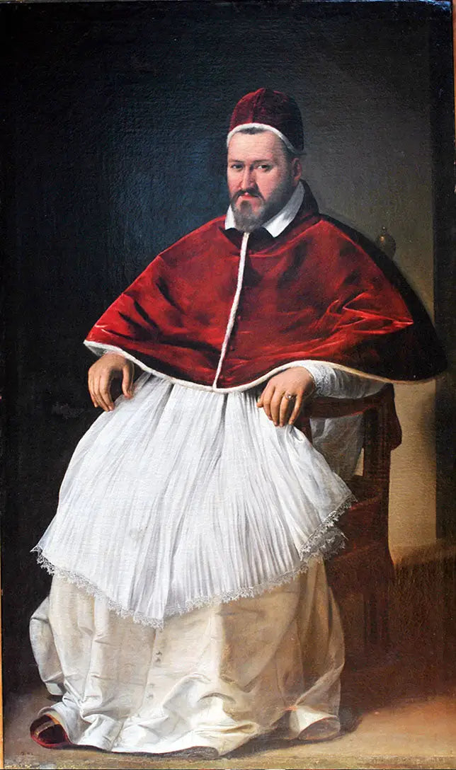 Porträtt av påve Paul V - Le Caravage