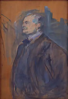 Porträtt av Michel Manzi - Henri de Toulouse-Lautrec