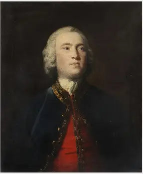 Porträtt av kapten George Edgcumbe, framtida 1:e earl av Mount-Edgcumbe (1720-1795) - Joshua Reynolds