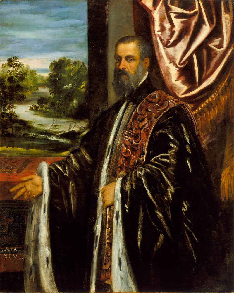 Porträtt av Marino Grimani - Jacopo Tintoretto