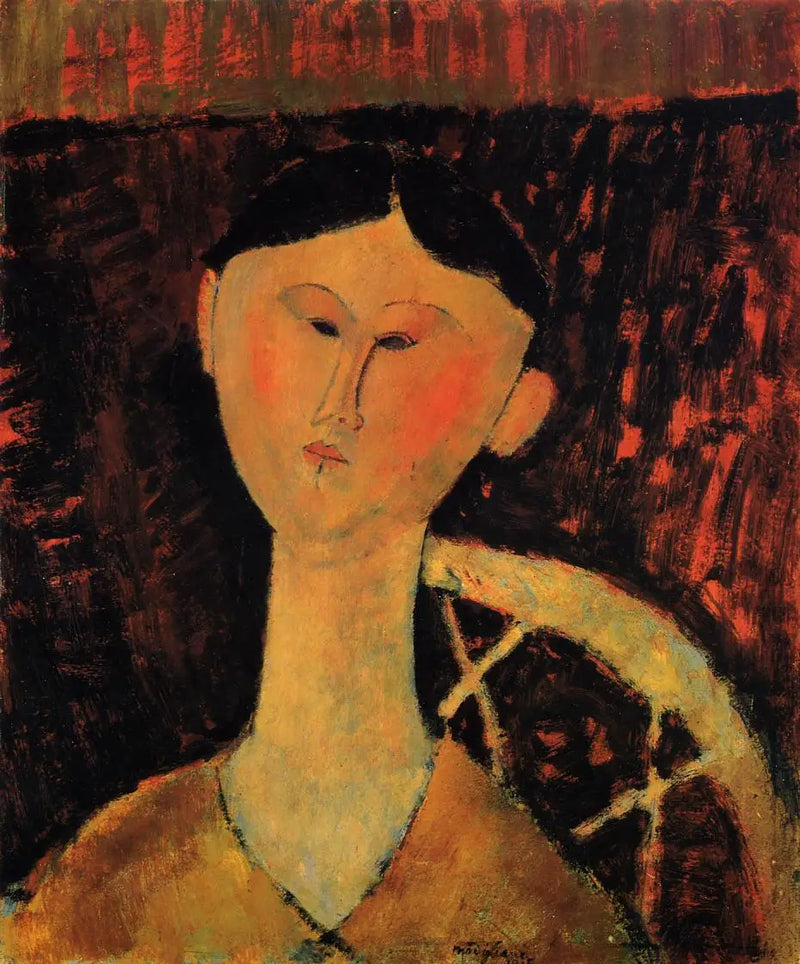Porträtt av Béatrice Hastings - Amedeo Modigliani