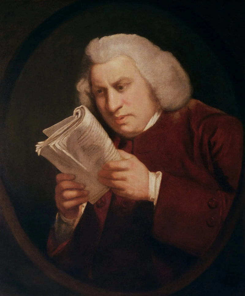 Porträtt av Samuel Johnson - Joshua Reynolds
