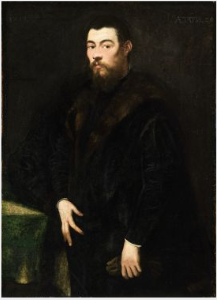 Venetiansk gentlemanporträtt - Jacopo Tintoretto